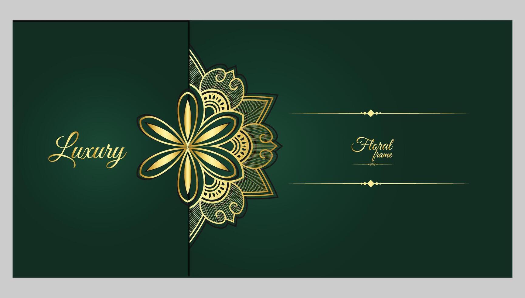 vrij vector luxe gouden mandala decoratief patroon achtergrond