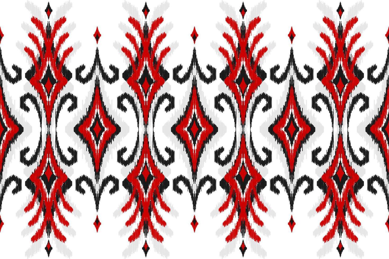 etnisch ikat naadloos patroon traditioneel. tapijt tribal stijl. aztec ornament afdrukken. vector