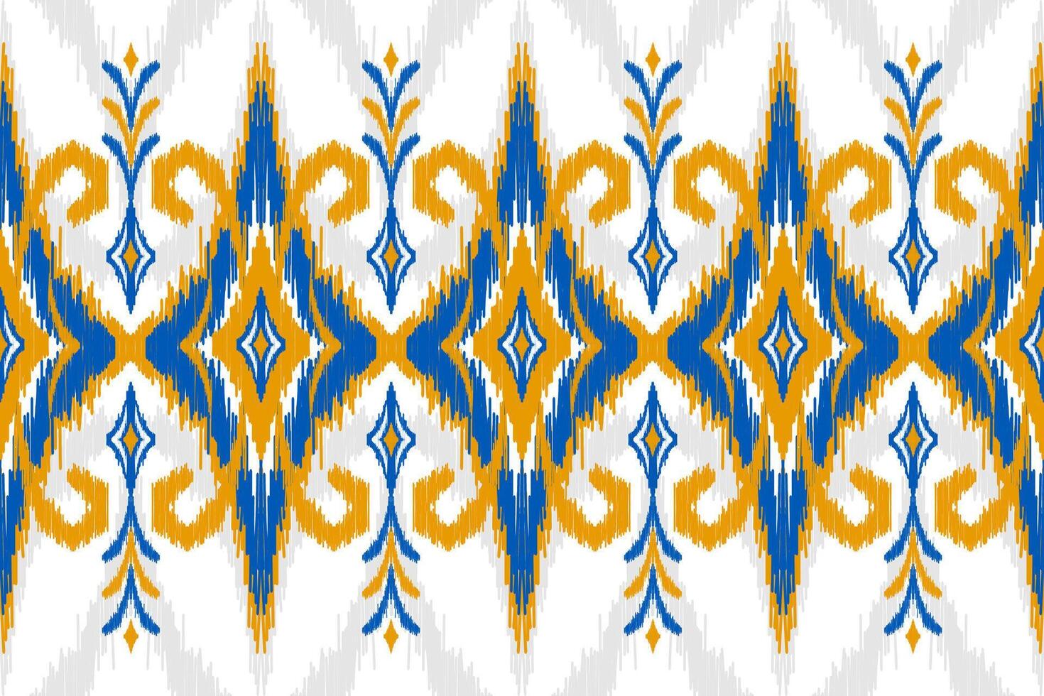 etnisch ikat naadloos patroon traditioneel. tapijt tribal stijl. aztec ornament afdrukken. vector