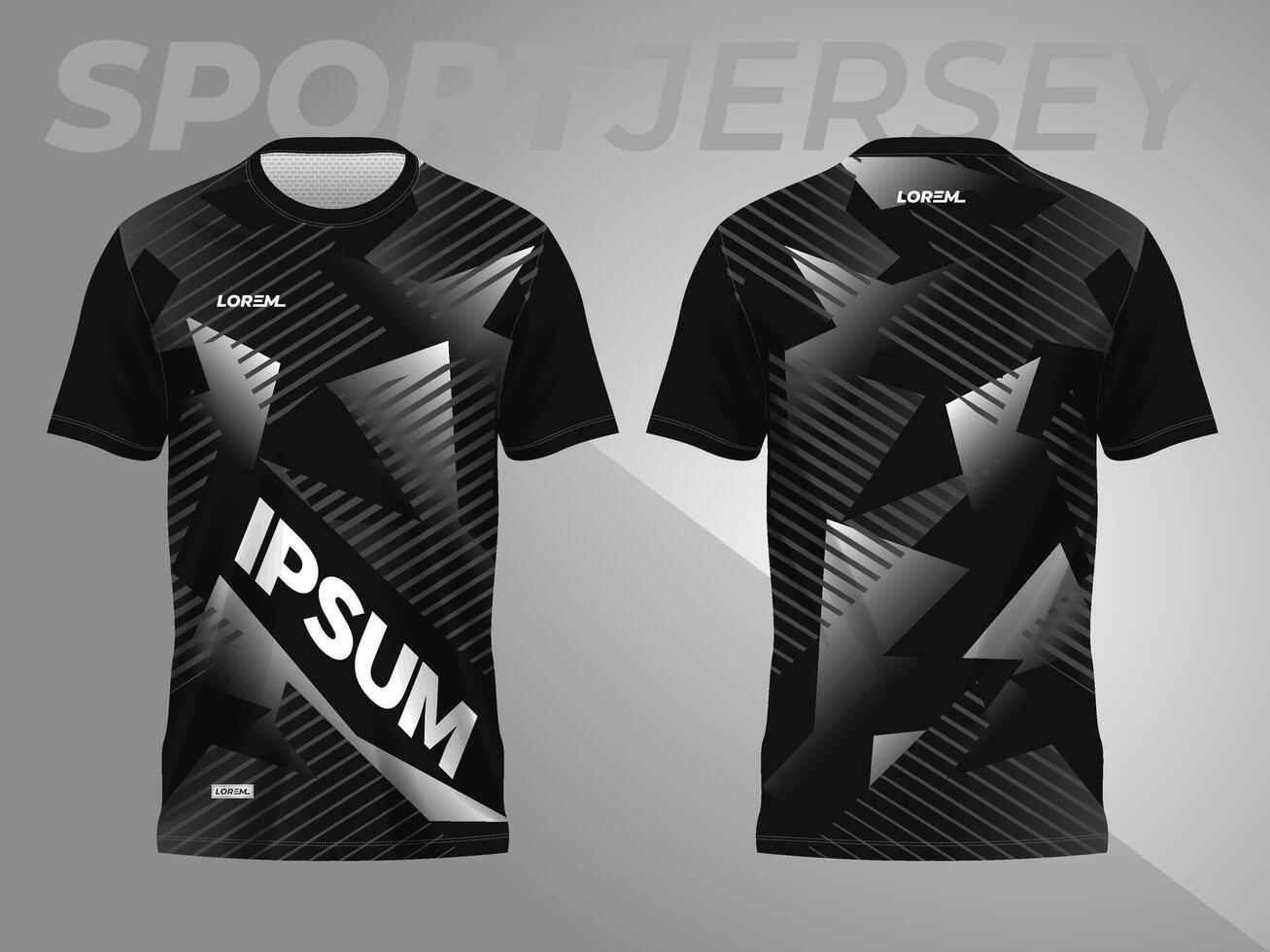 abstract zwart achtergrond en patroon voor sport Jersey ontwerp vector