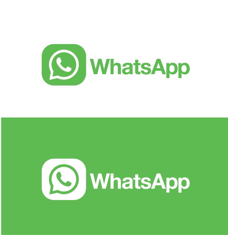 WhatsApp logo pictogrammen. sociaal media pictogrammen vector