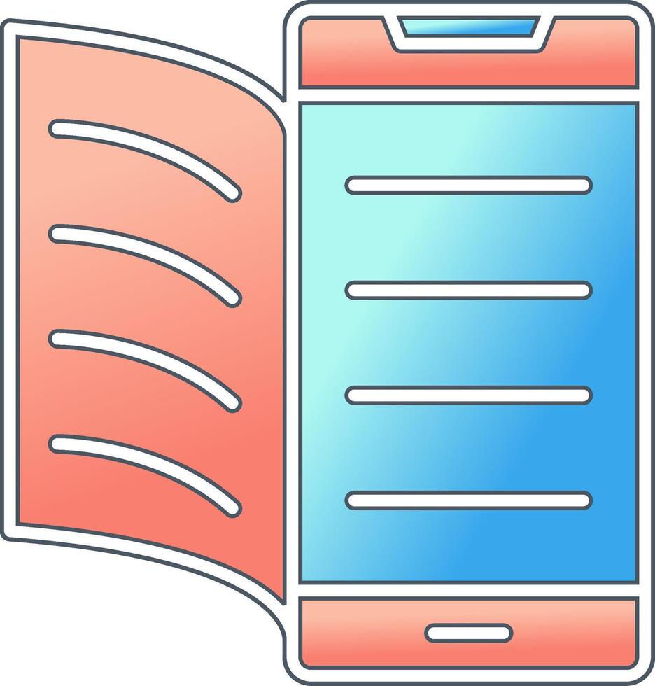 digitaal boek vector icoon