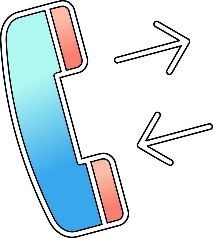 telefoongesprek vector pictogram