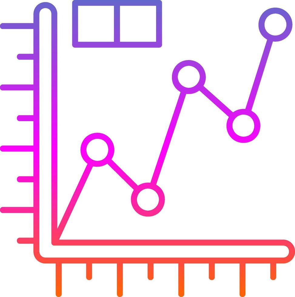 lijn diagram lijn helling icoon vector