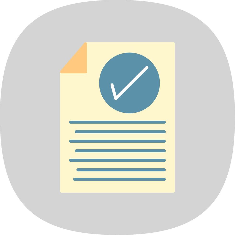 checklist vlak kromme icoon vector