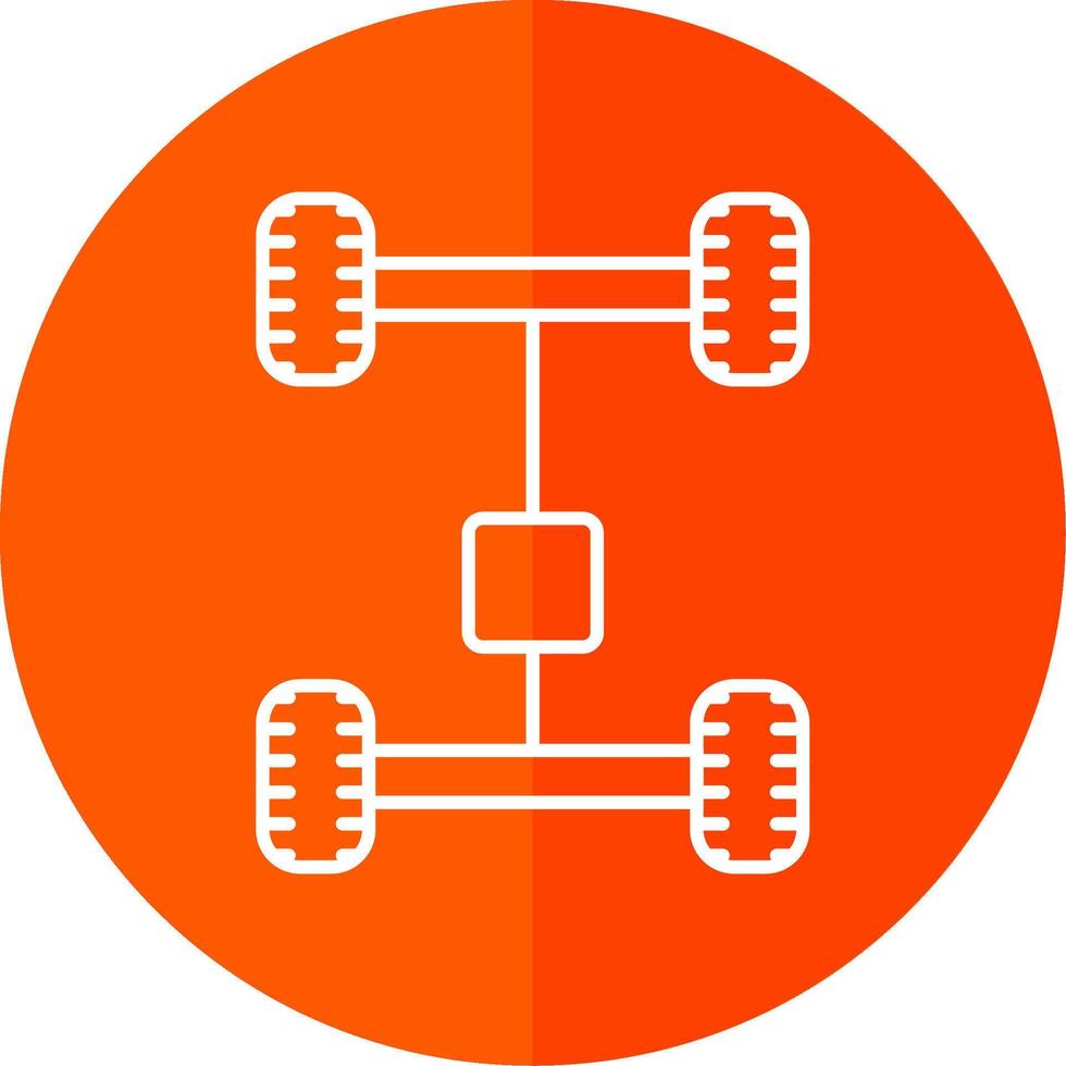 asboom lijn rood cirkel icoon vector