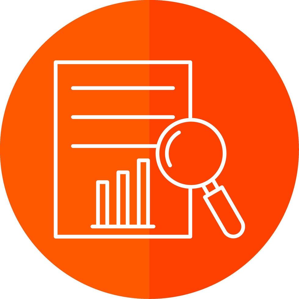 voorspelling analytics lijn rood cirkel icoon vector