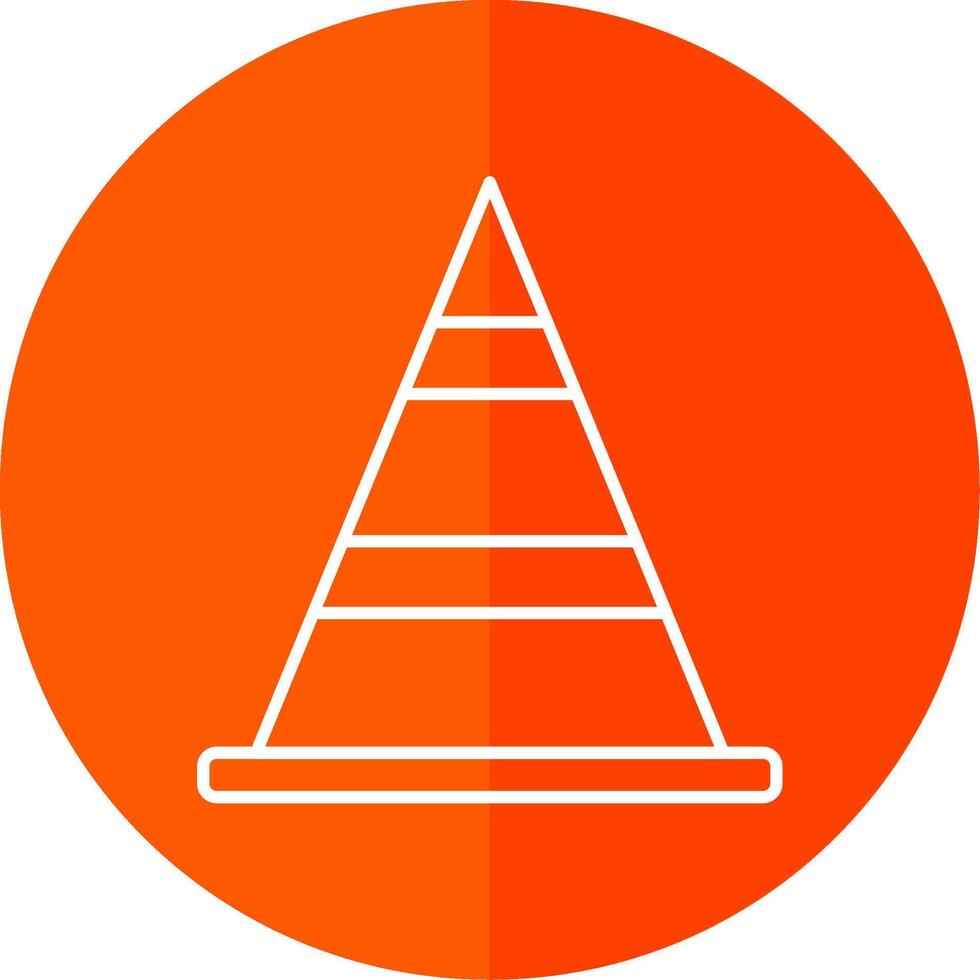 ijshoorntje lijn rood cirkel icoon vector