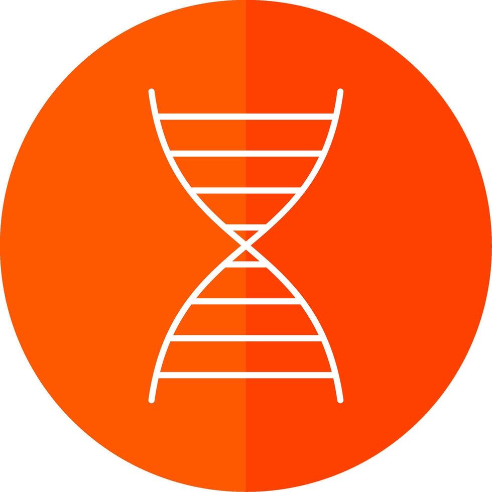 dna lijn rood cirkel icoon vector