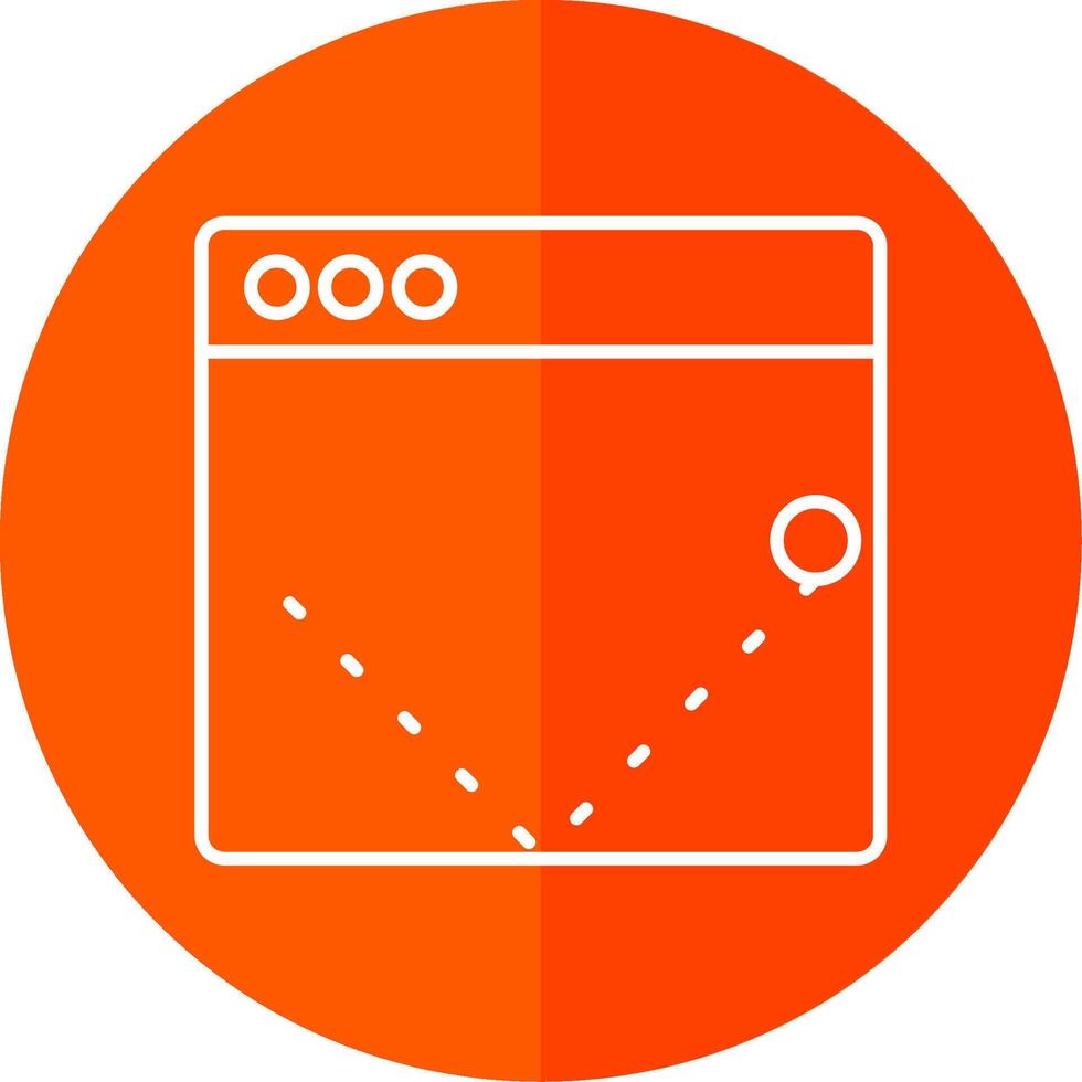 stuiteren tarief lijn rood cirkel icoon vector