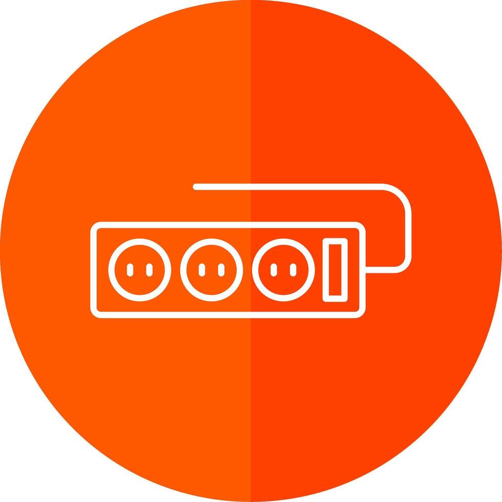 macht strip lijn rood cirkel icoon vector