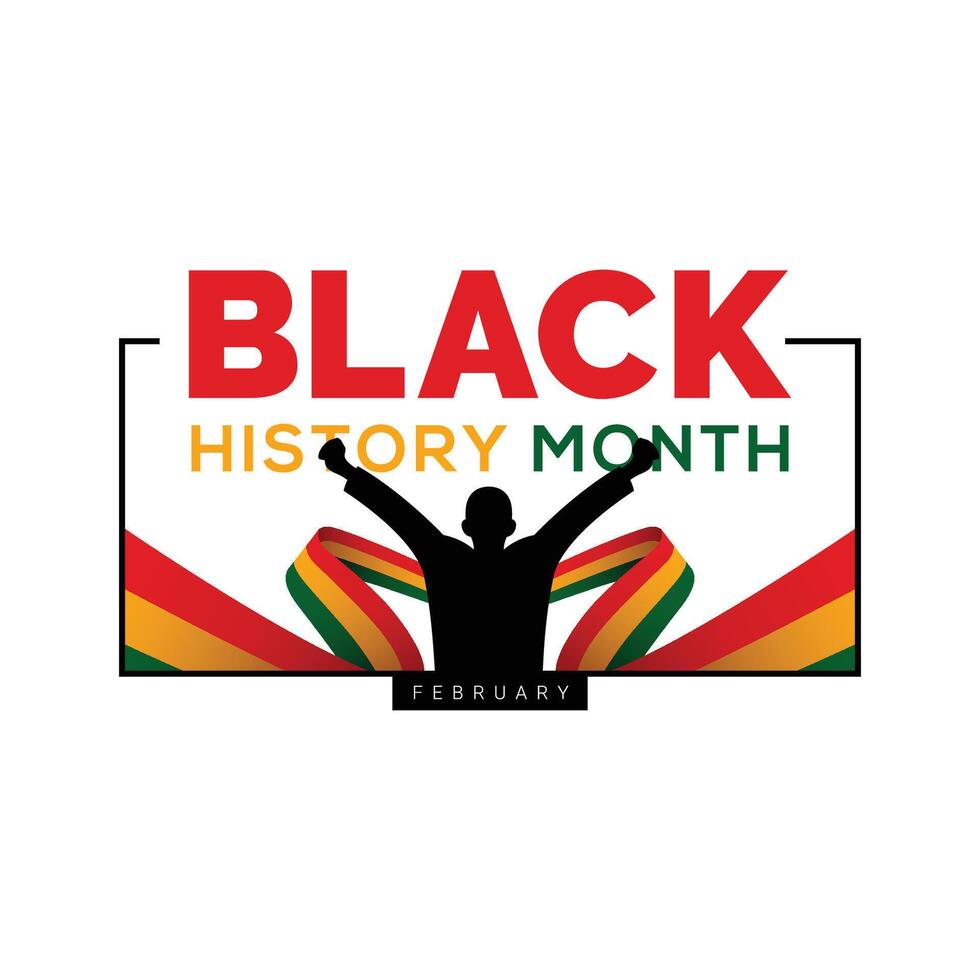 zwart geschiedenis maand Afrikaanse Amerikaans geschiedenis banier viering vector illustratie