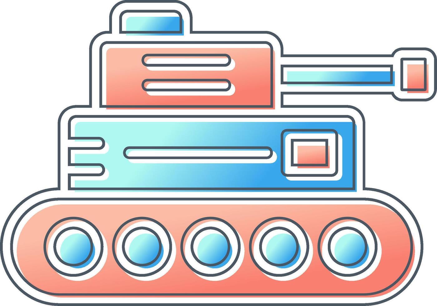 militaire tank vector icon