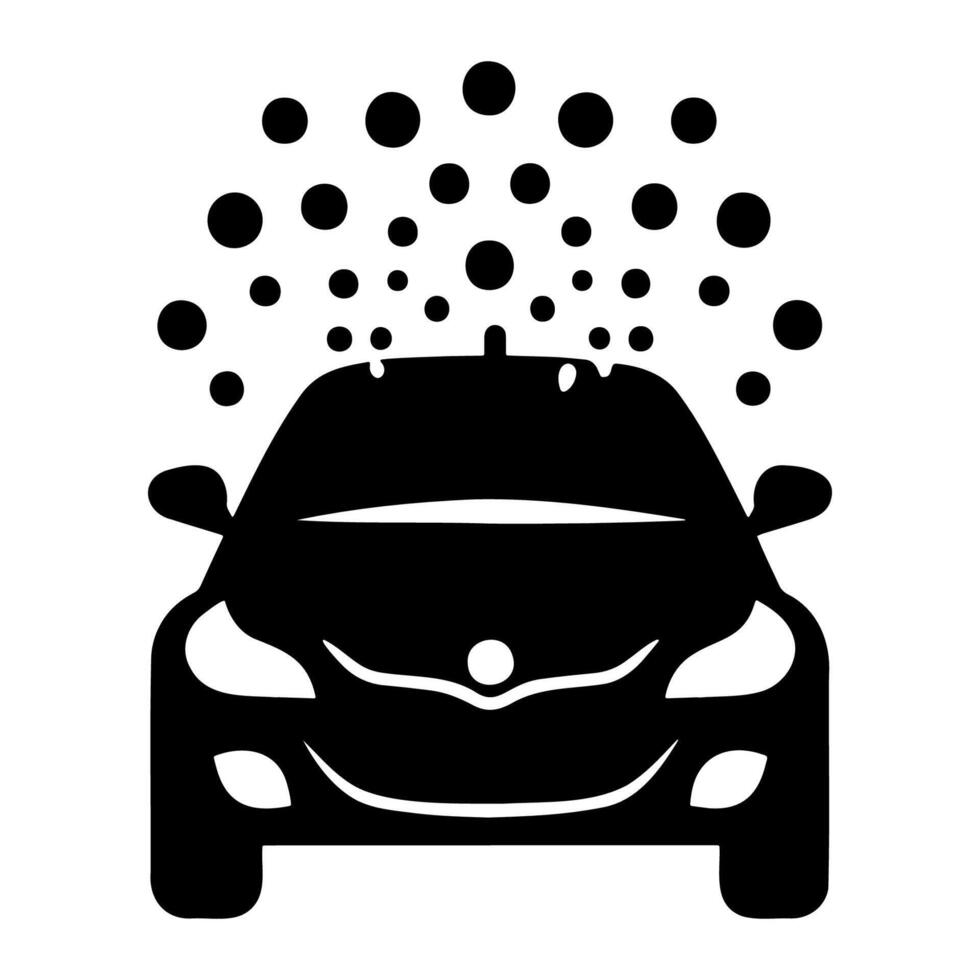 ai gegenereerd gemakkelijk auto het wassen logo. vector illustratie