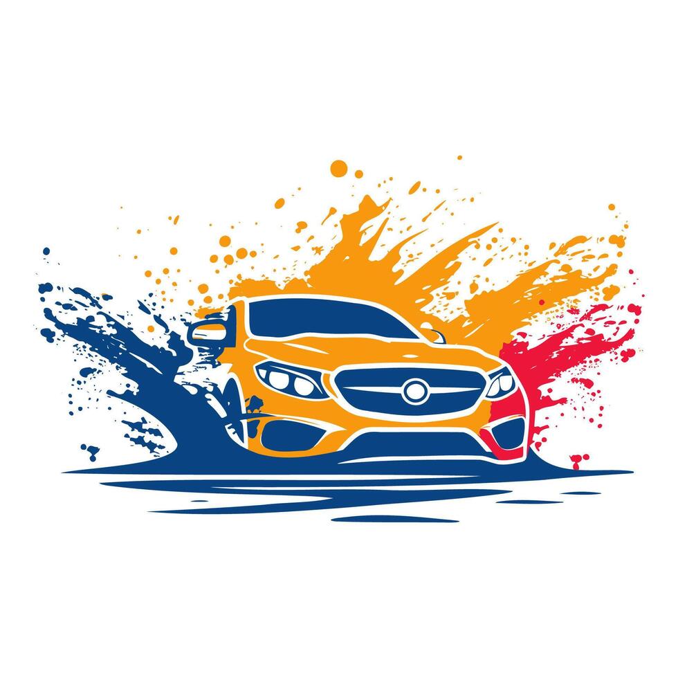 ai gegenereerd auto wassen onderhoud logo. vector illustratie