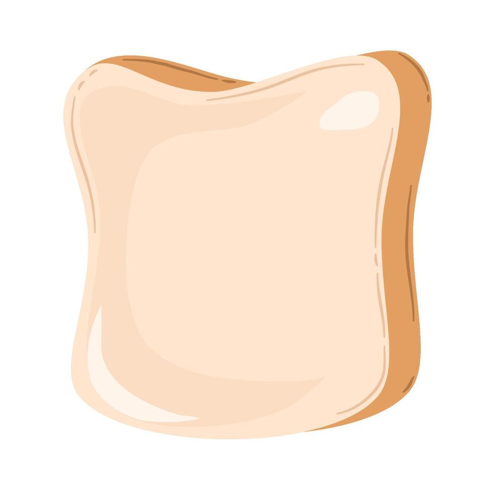 brood plak tekenfilm stijl vector