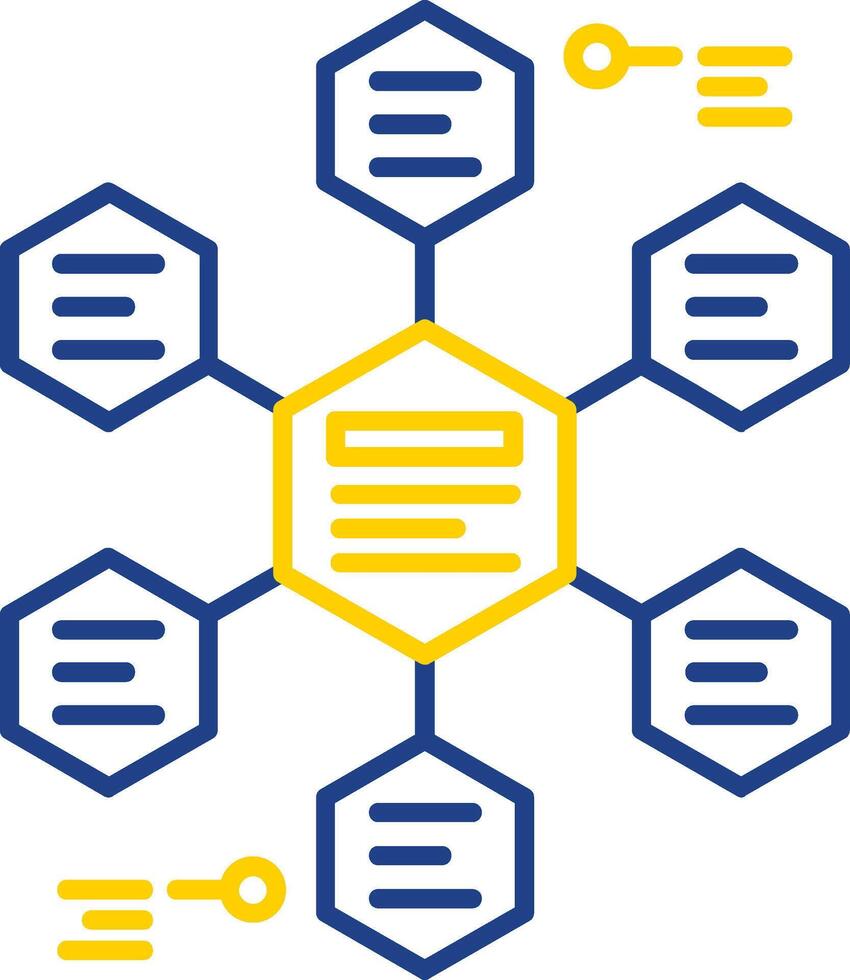 relatie lijn twee kleur icoon vector