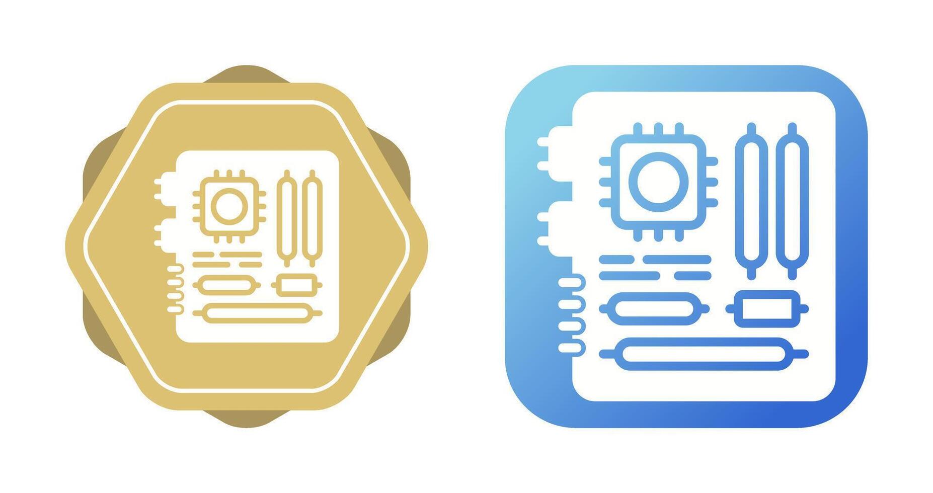 moederbord vector pictogram