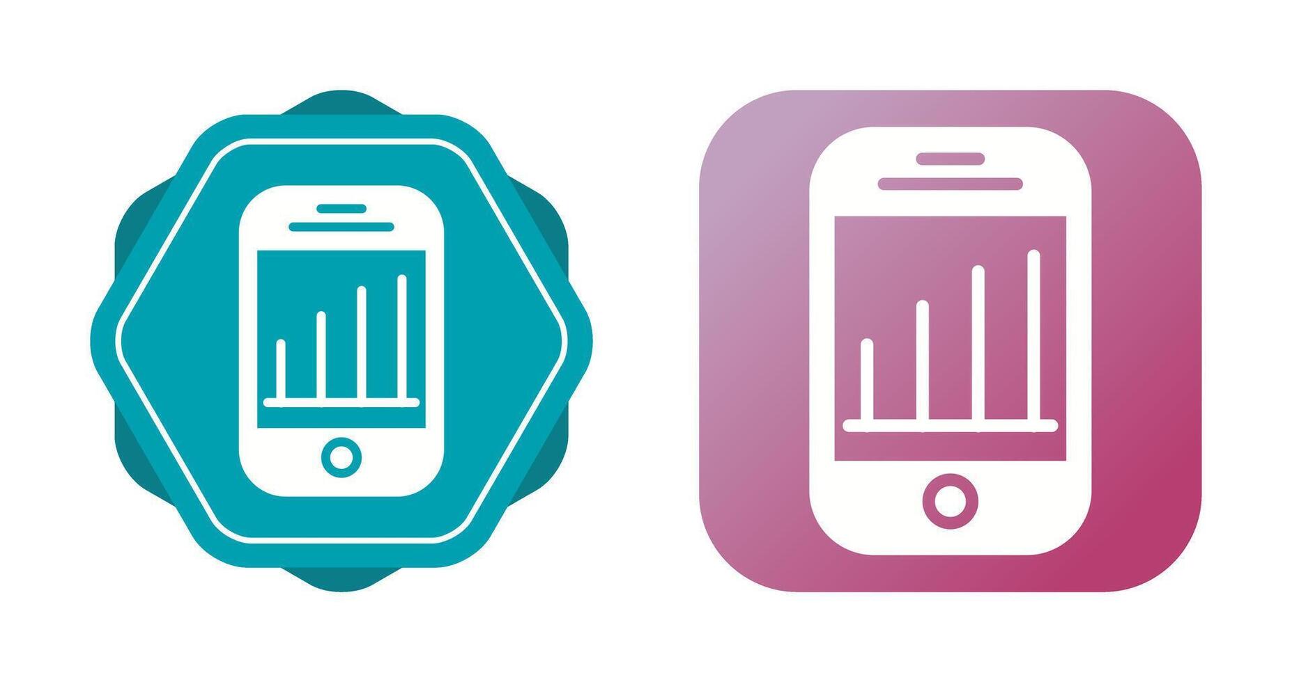 mobiel analytics vector icoon