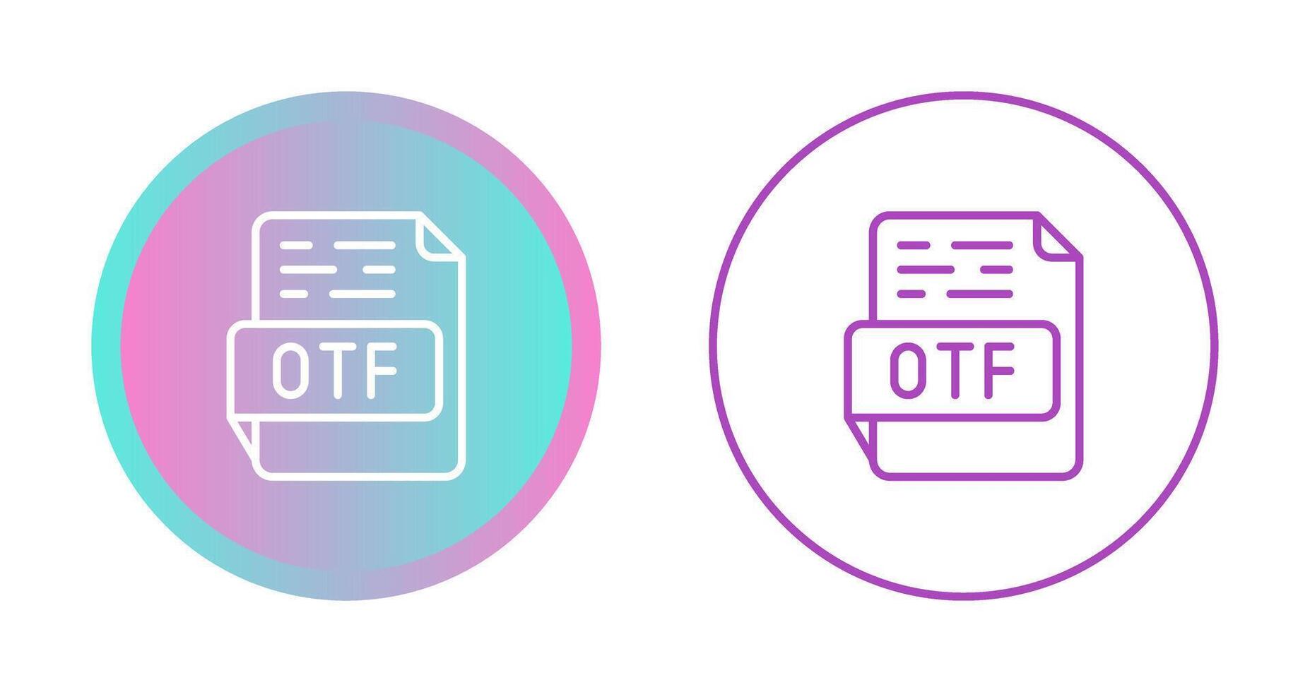 otf vector icoon