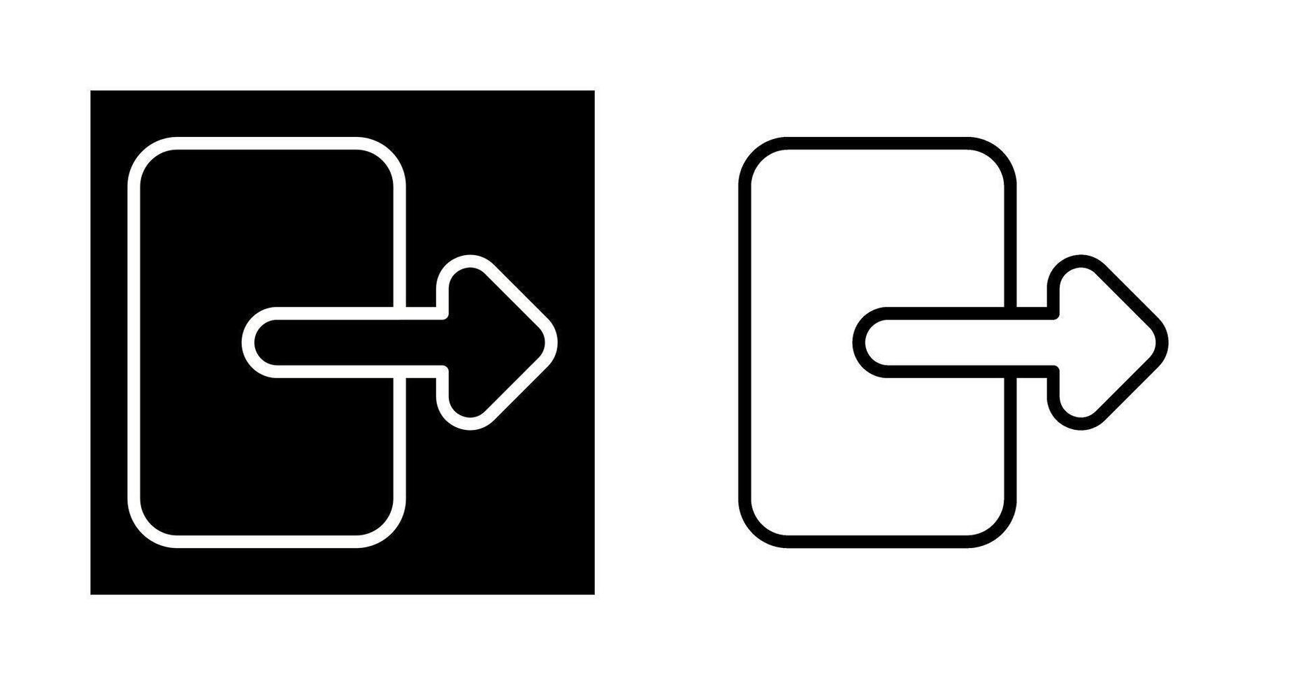 vector pictogram verlaten