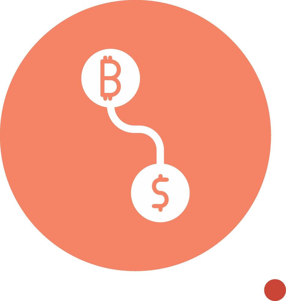 btc conversie vector icoon