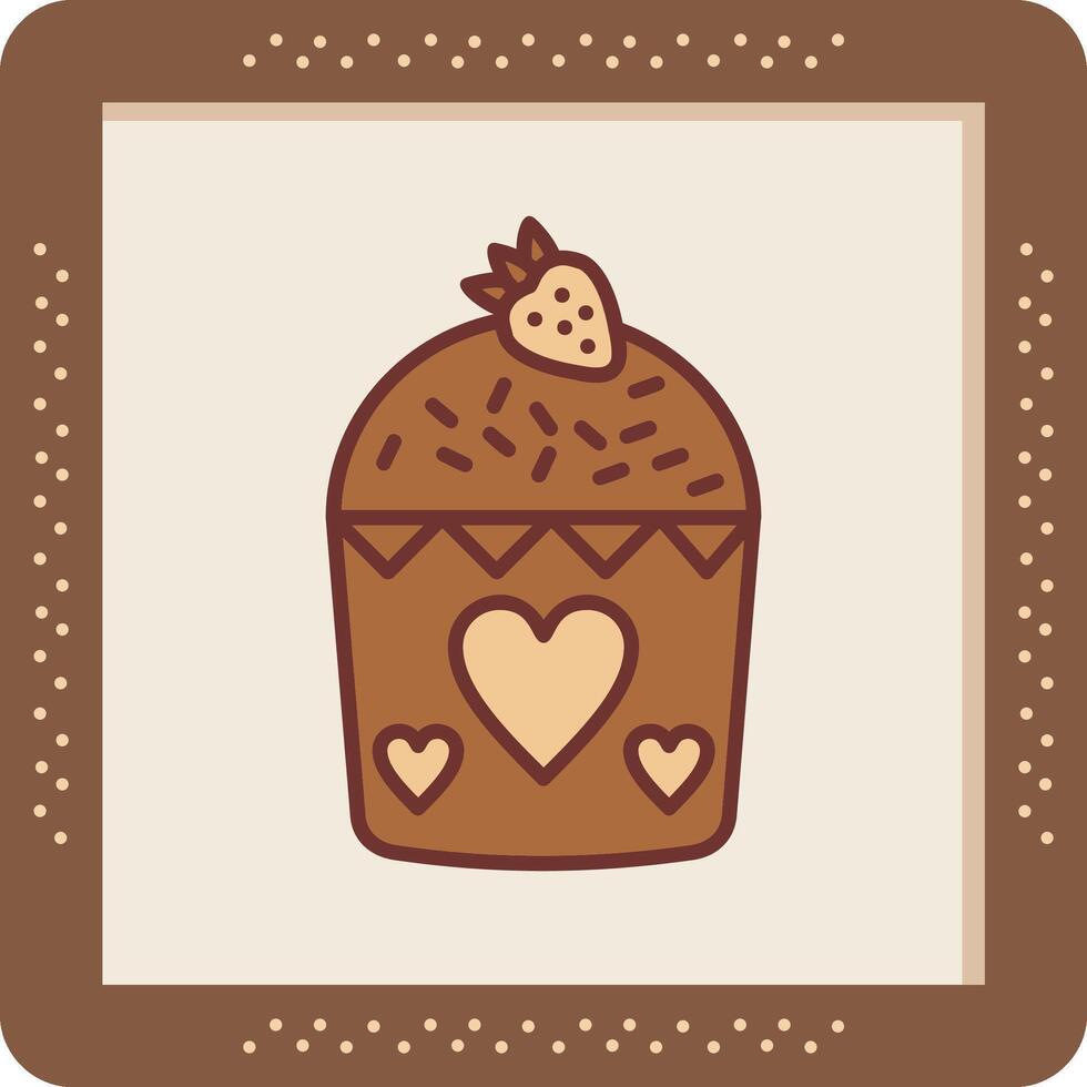 muffin vector icoon