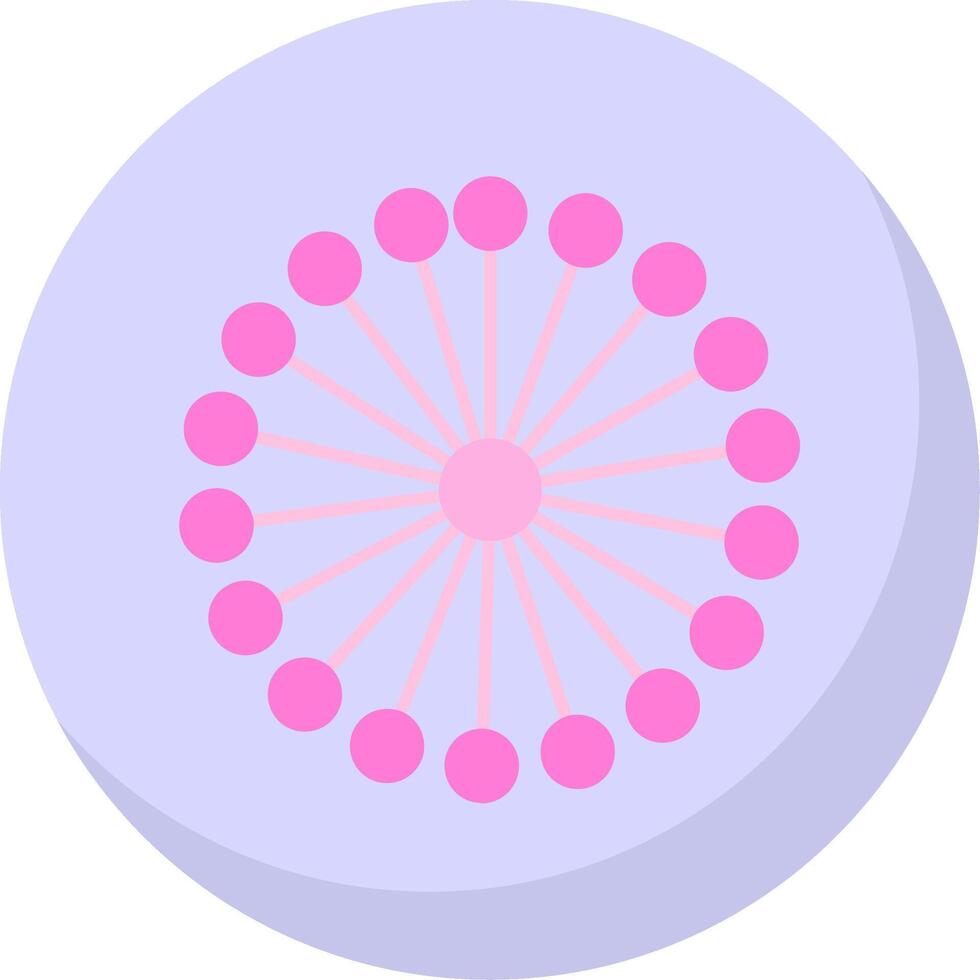 mimosa vlak bubbel icoon vector