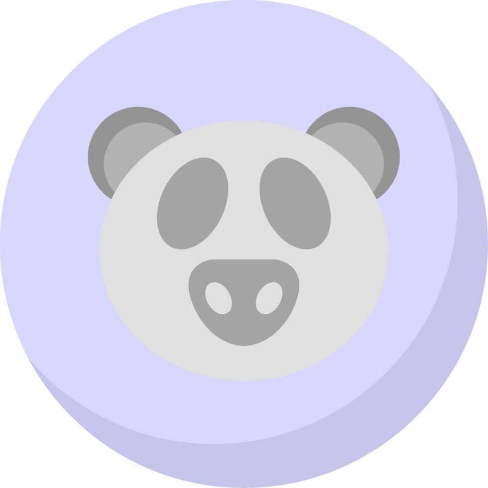 panda vlak bubbel icoon vector