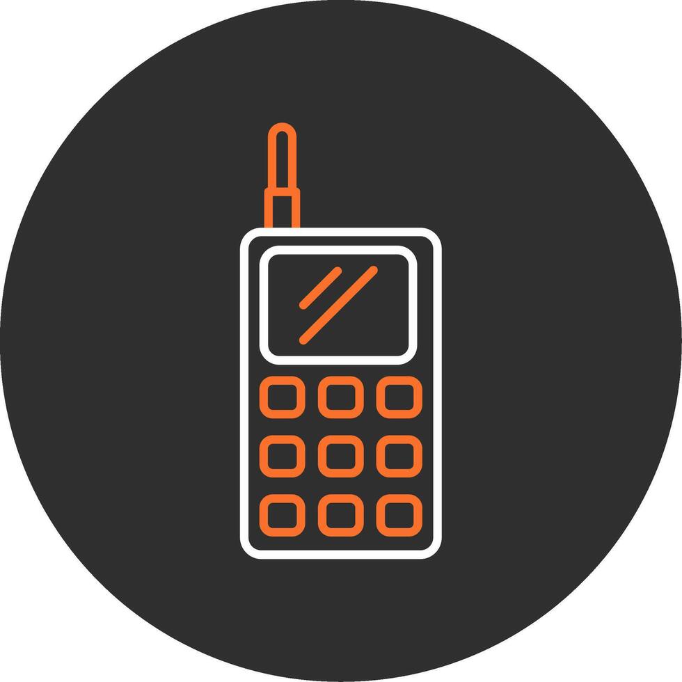 walkie talkie vlak bubbel icoon vector