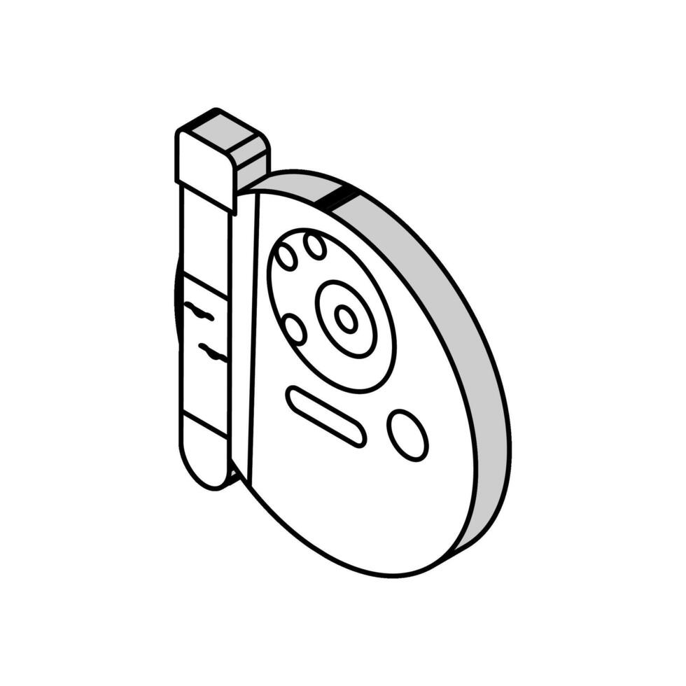 pompen tests hydrogeoloog isometrische icoon vector illustratie