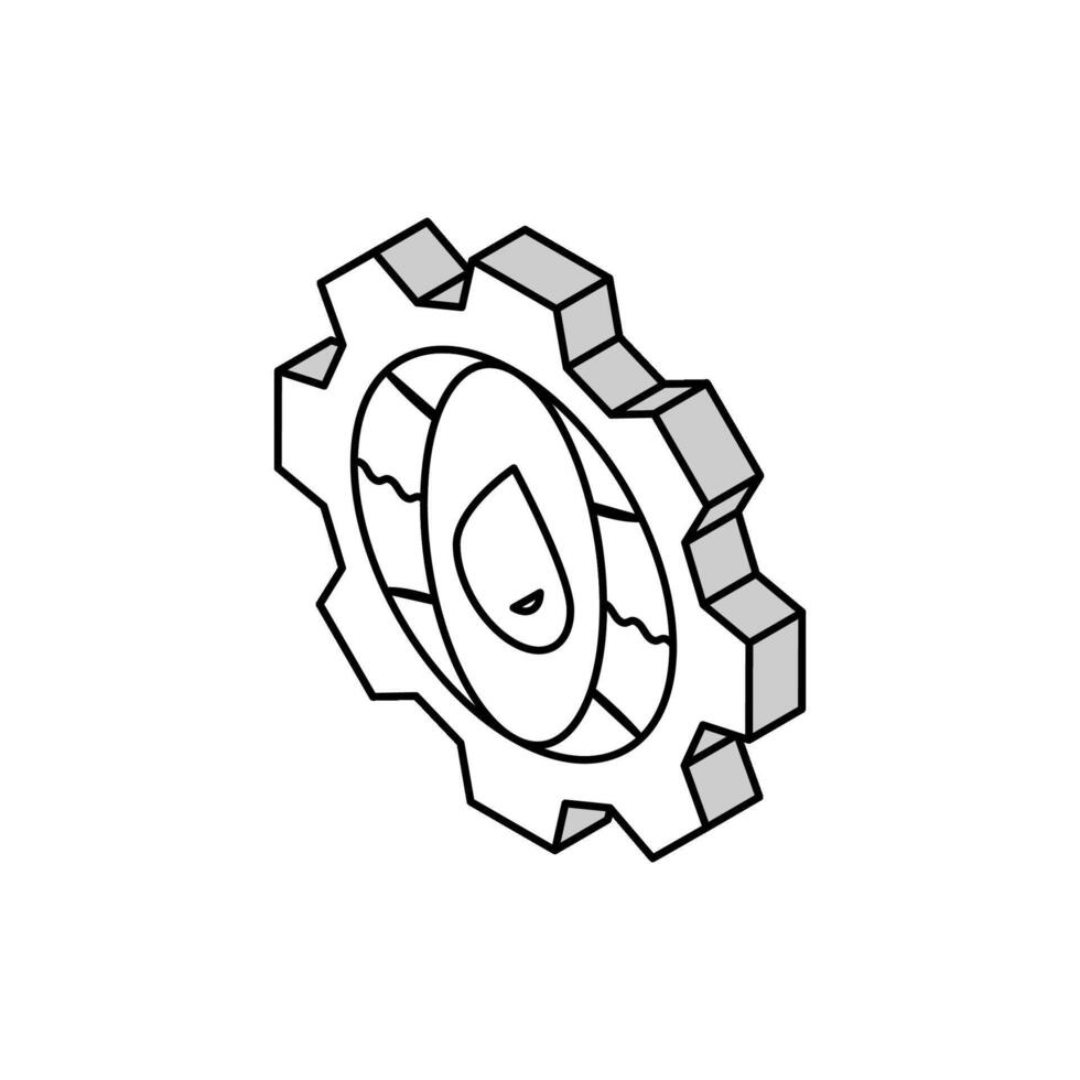 ondergronds water hydrogeoloog isometrische icoon vector illustratie