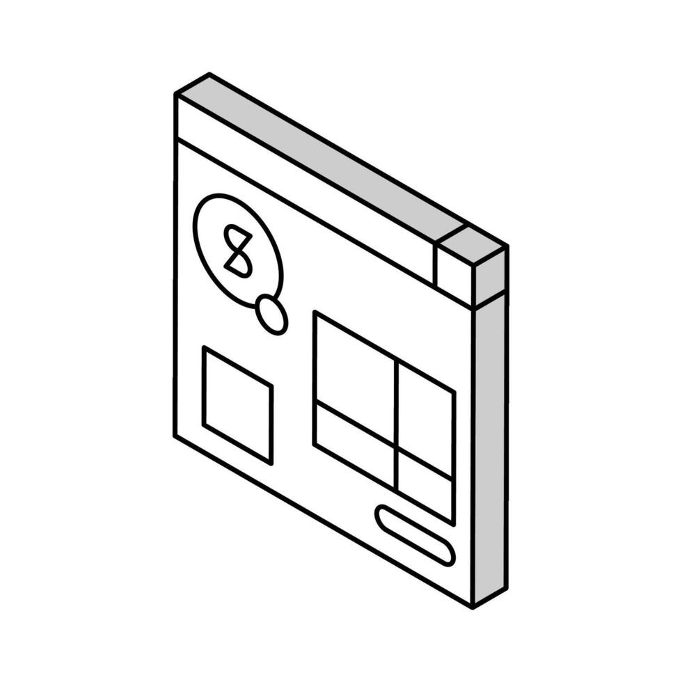 kosten analyse logistiek manager isometrische icoon vector illustratie