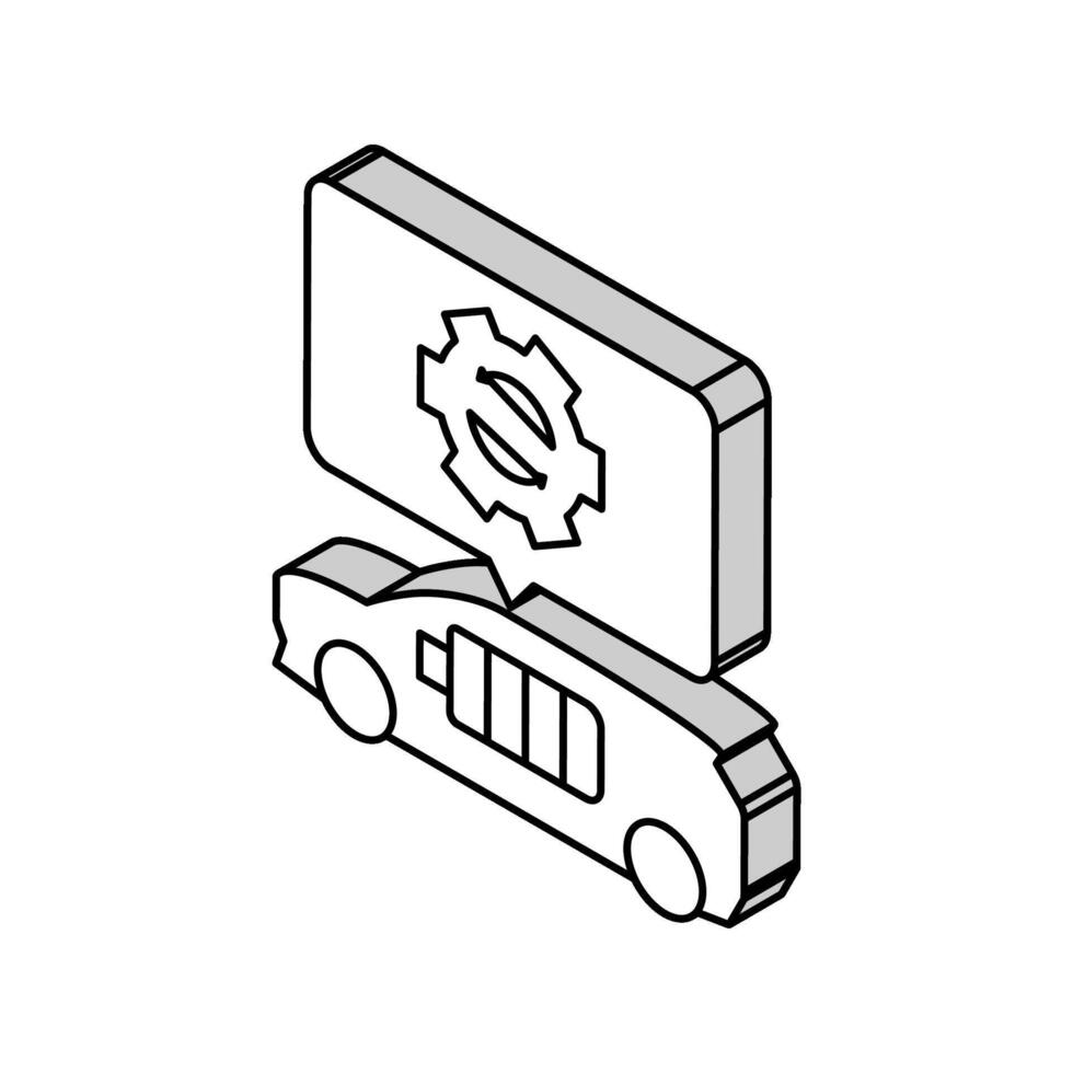 energie overdracht elektrisch isometrische icoon vector illustratie