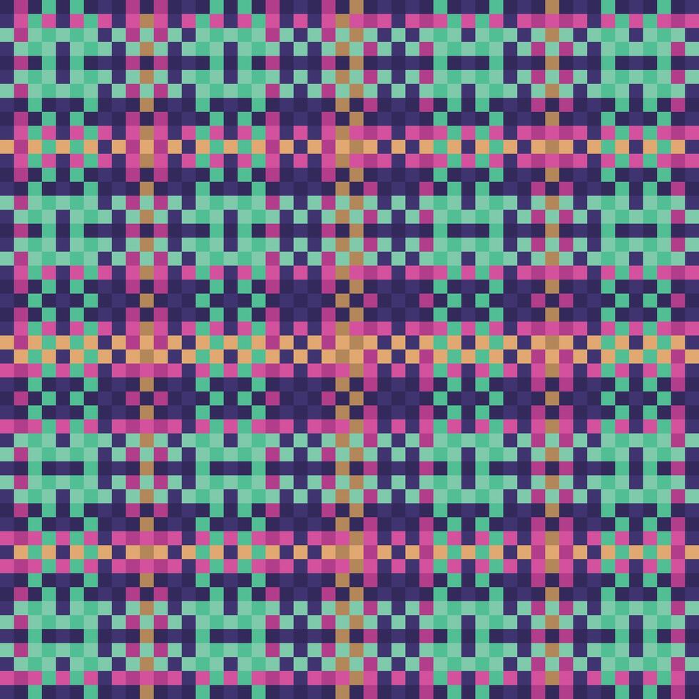 tartan geruit patroon met textuur en warme kleur. vector