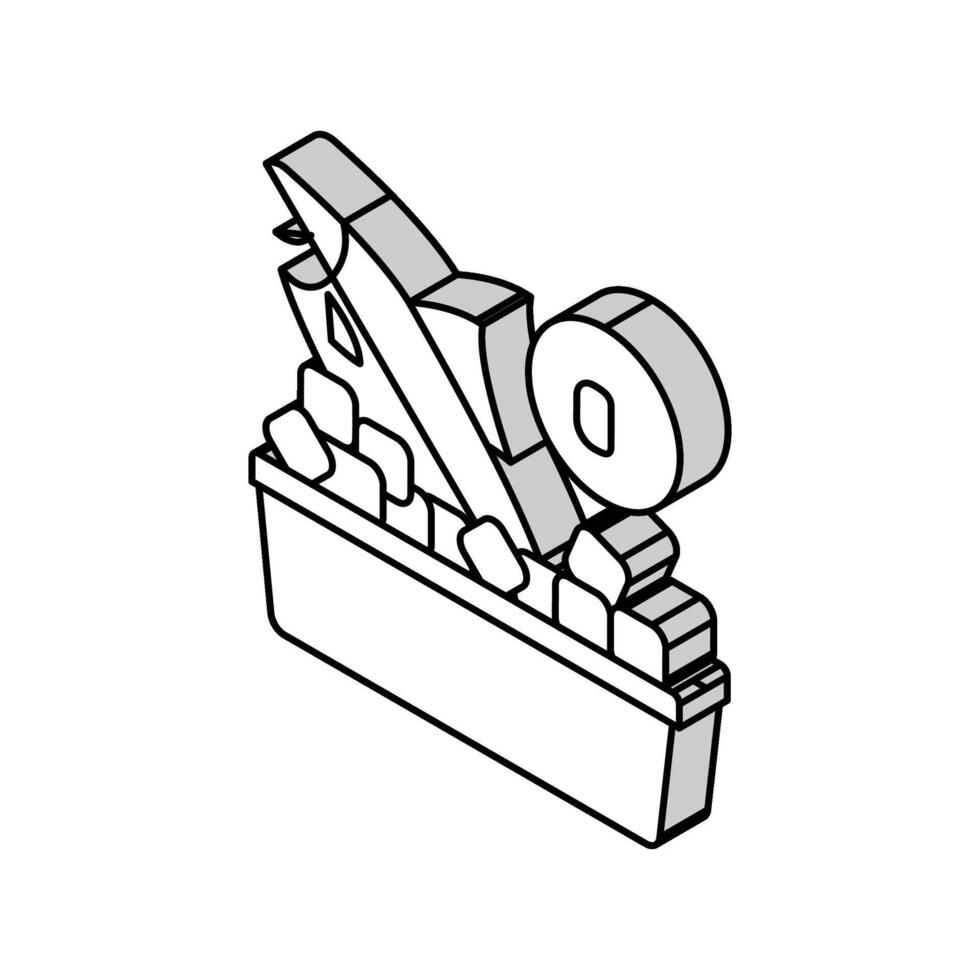 bevroren zeevruchten isometrische icoon vector illustratie