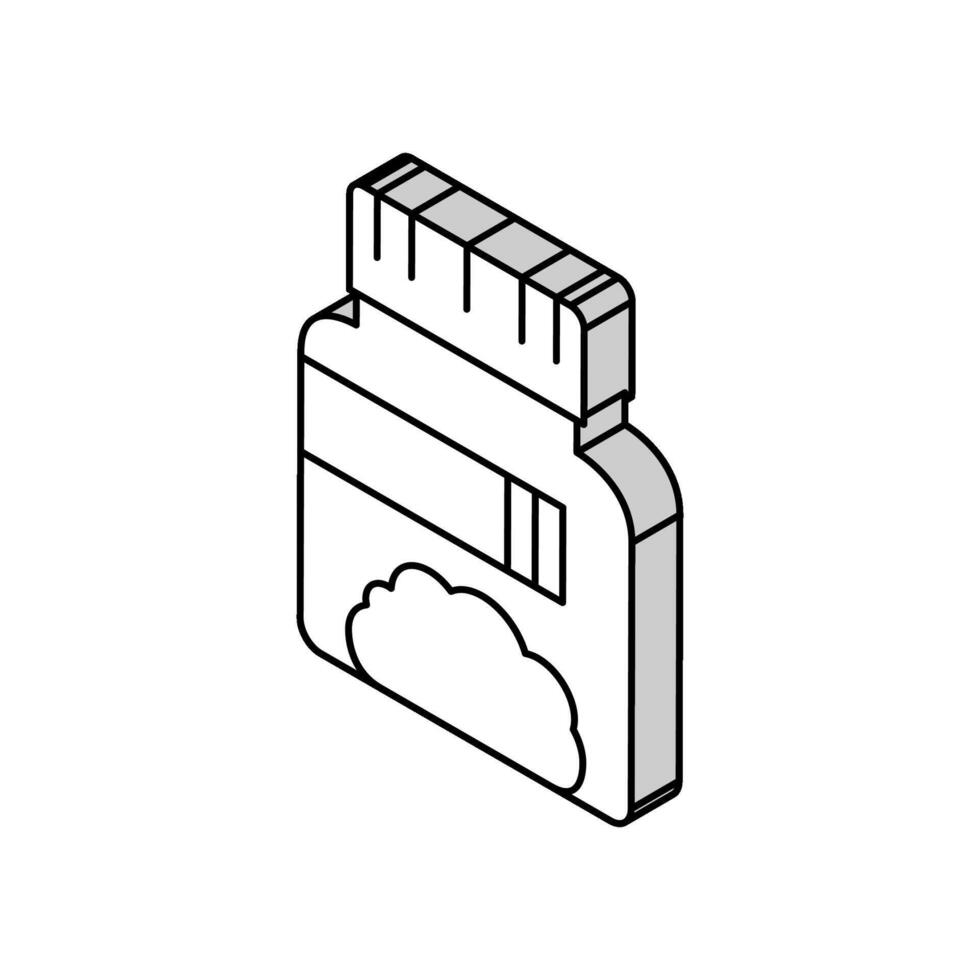 grond analyse isometrische icoon vector illustratie