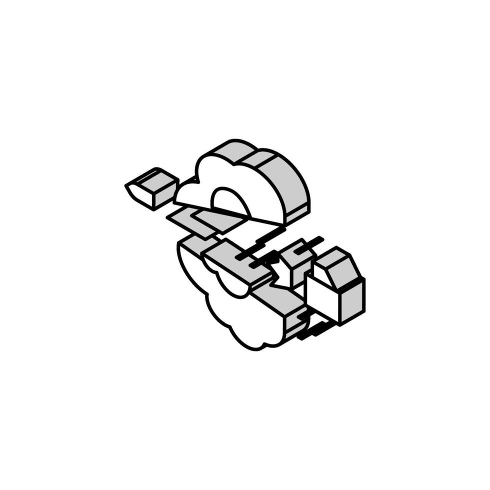 kogel verdrijven van geweer vat isometrische icoon vector illustratie