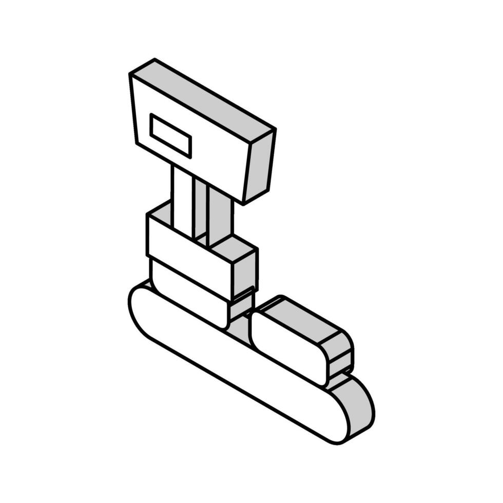 industrie uitrusting kaas productie isometrische icoon vector illustratie