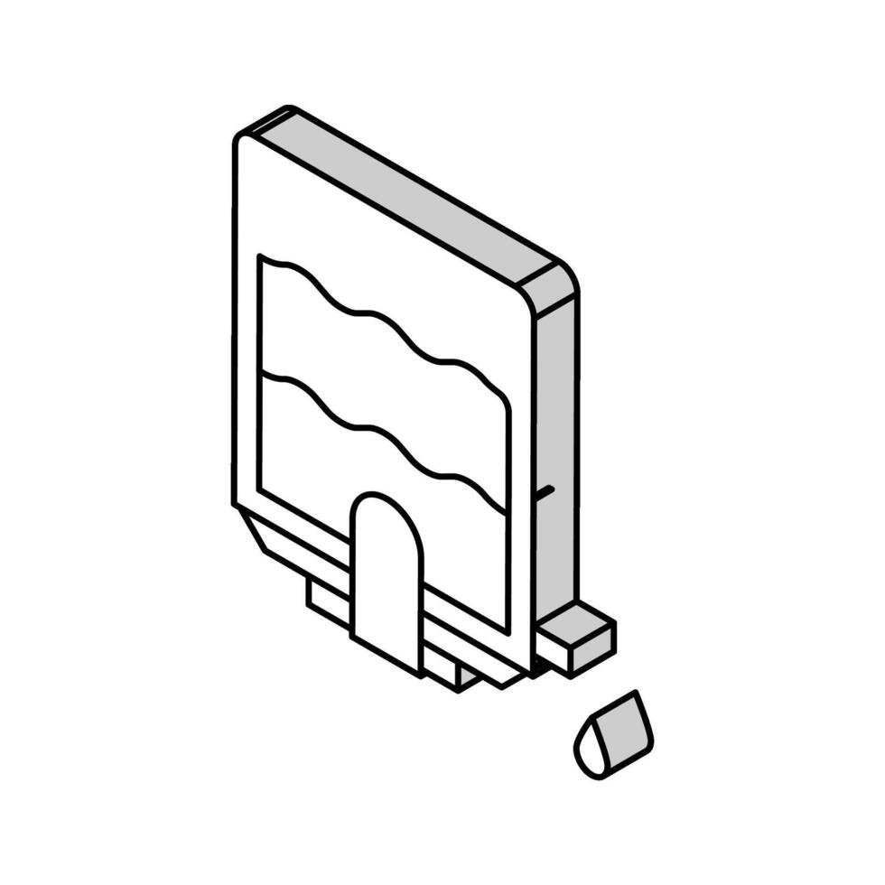 bereiden concentratie kaas isometrische icoon vector illustratie