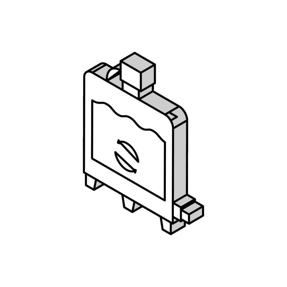 uitrusting voorbereidingen treffen werkwijze kaas productie isometrische icoon vector illustratie