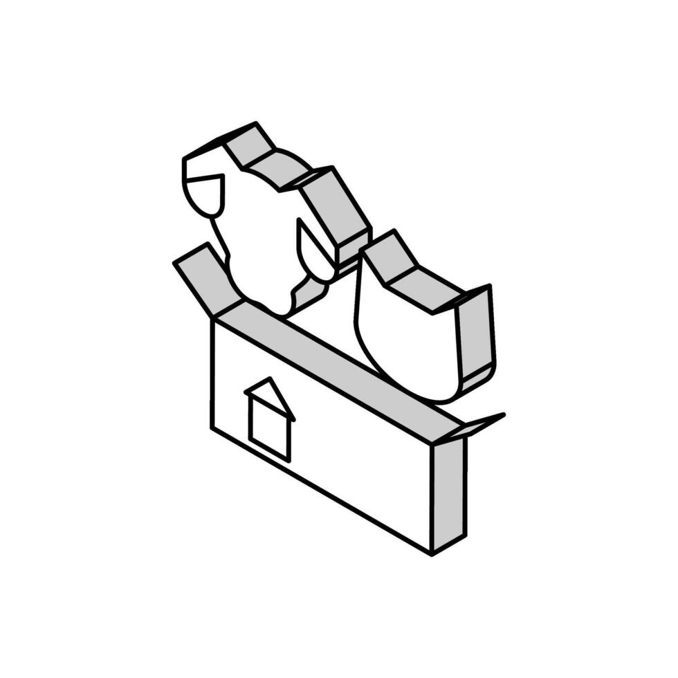 hond en kat op zoek nieuw huis isometrische icoon vector illustratie