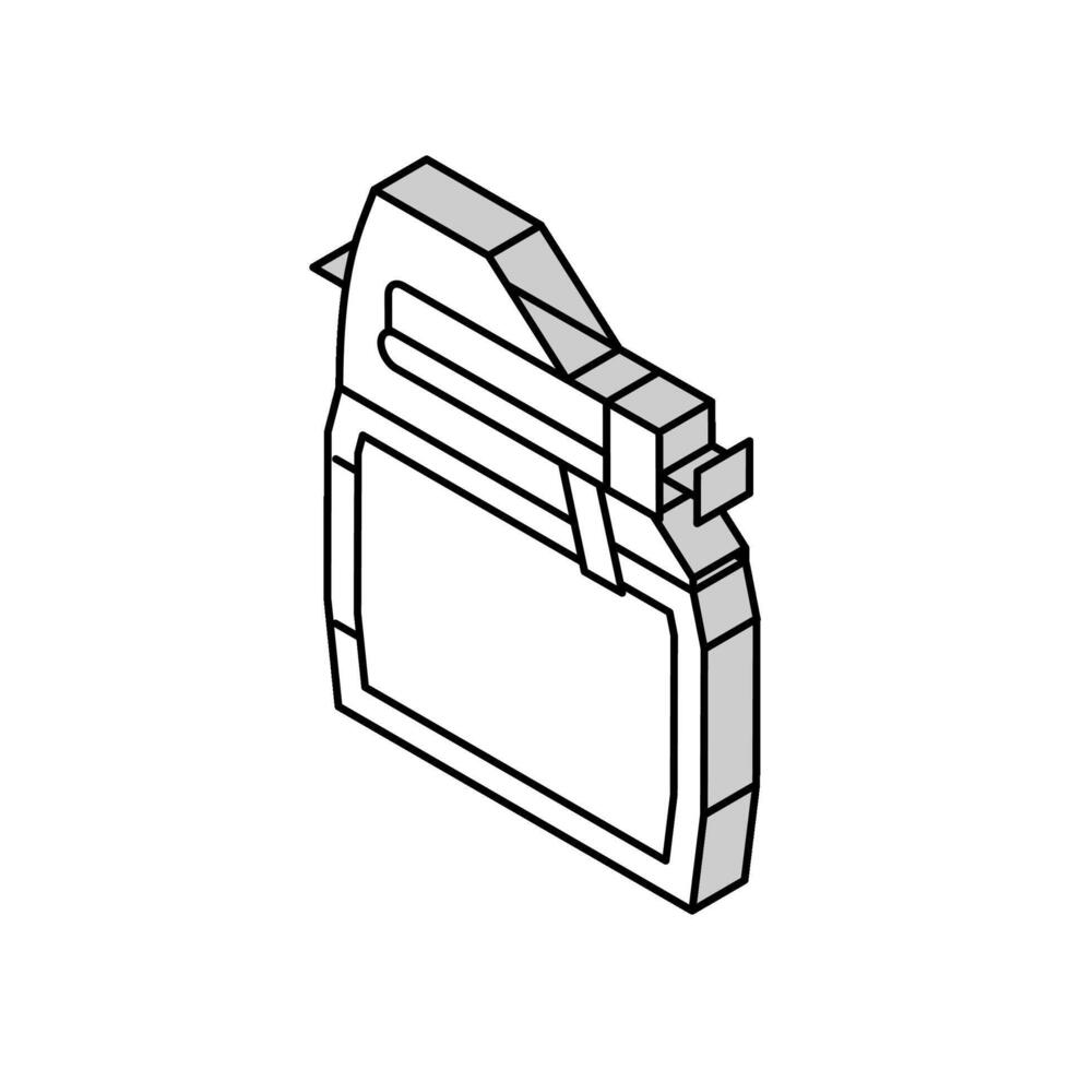 eerste jas primer isometrische icoon vector illustratie