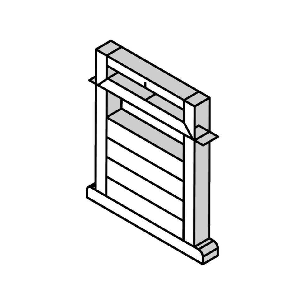 gewicht opleiding inrichting isometrische icoon vector illustratie