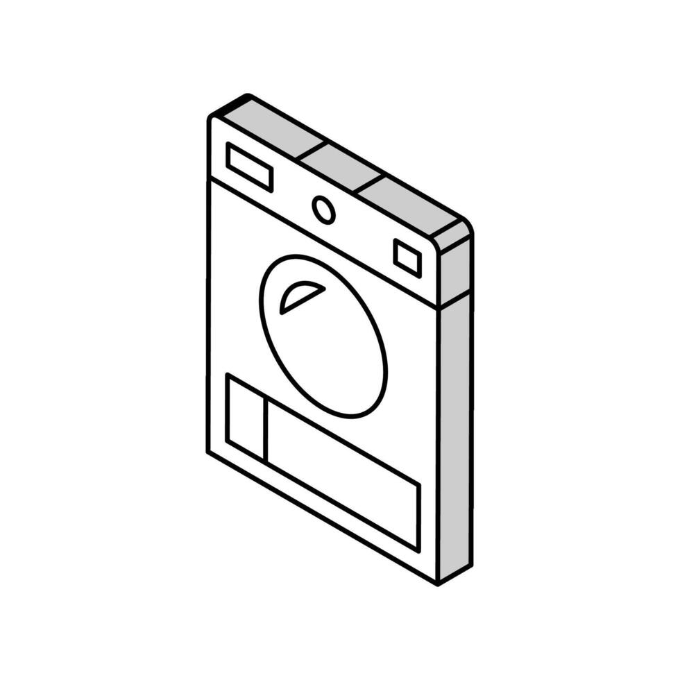 droog elektronisch machine isometrische icoon vector illustratie