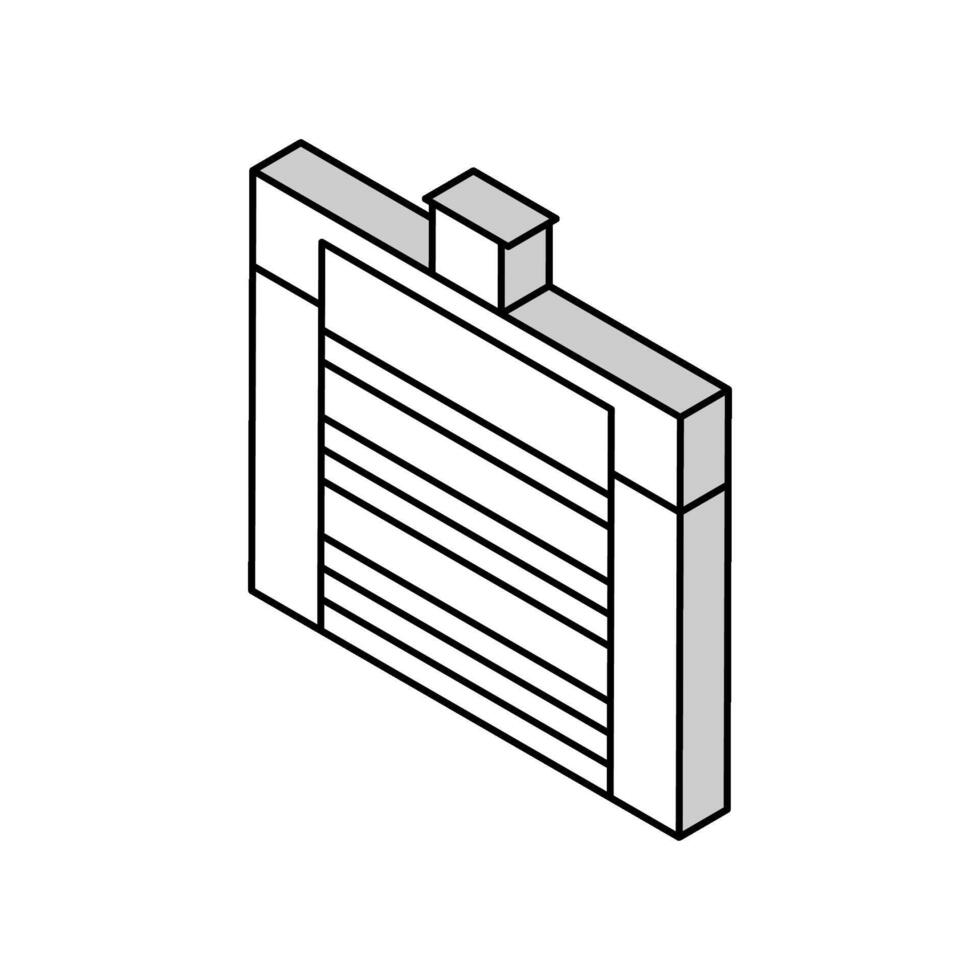 menging tarwe graan fabriek uitrusting isometrische icoon vector illustratie