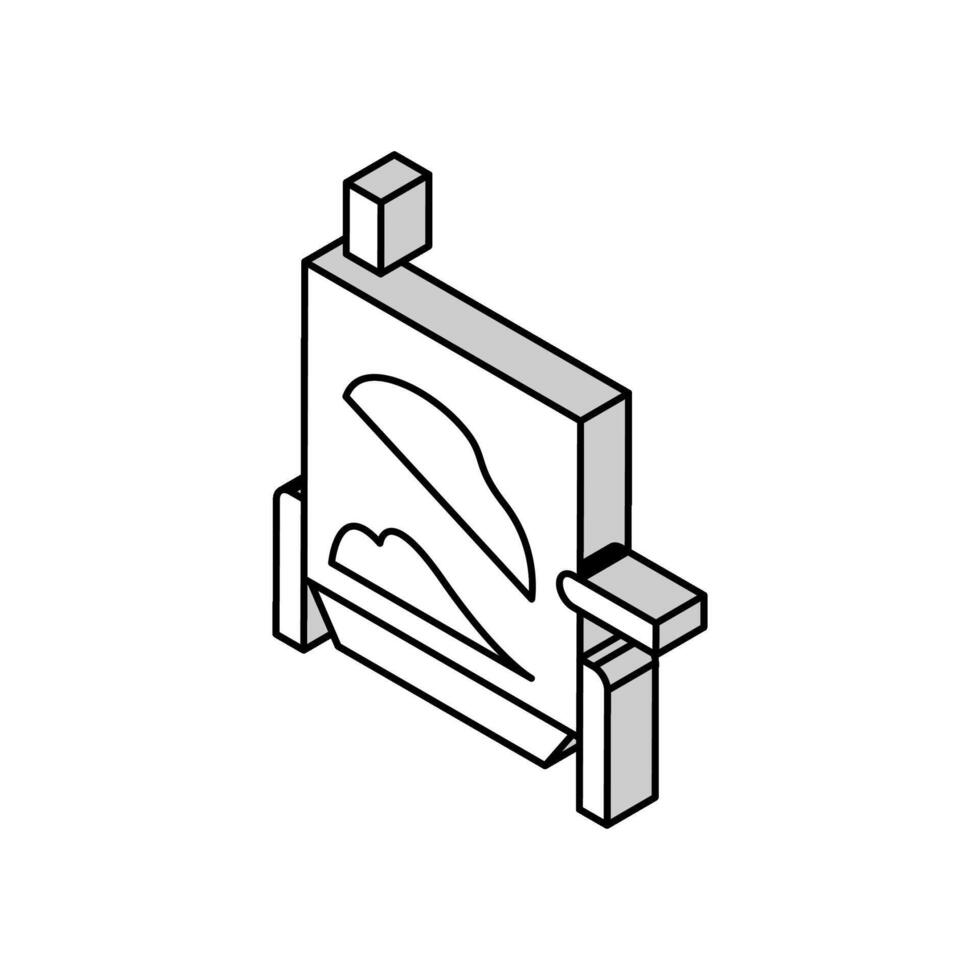 verdamper systeem isometrische icoon vector illustratie