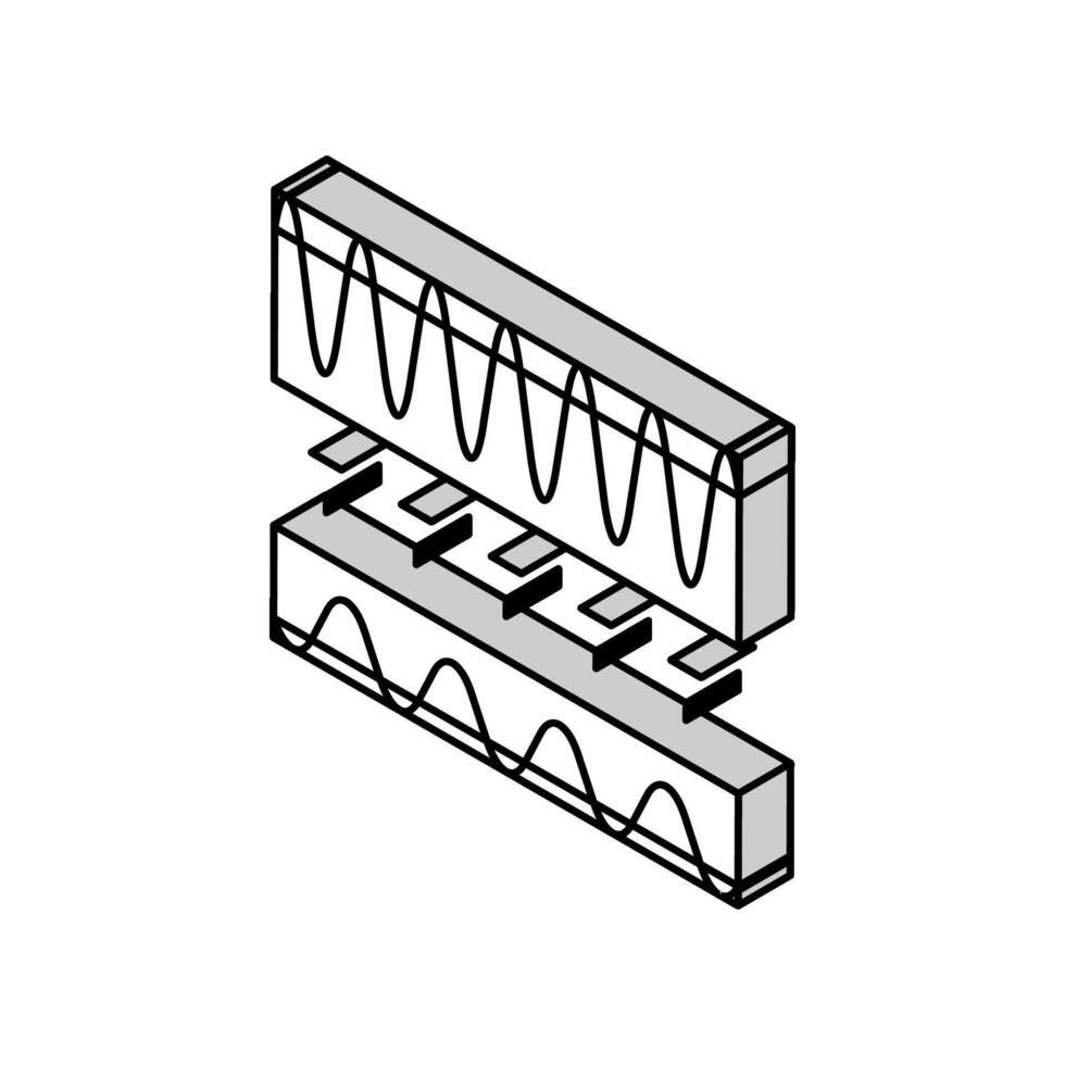 frequentie telecommunicatieverbinding isometrische icoon vector illustratie