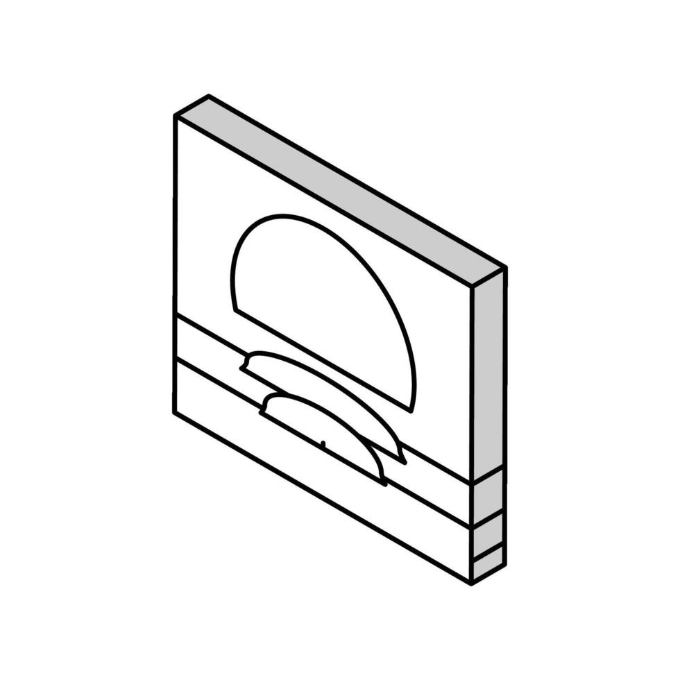 pijn Gezondheid probleem isometrische icoon vector illustratie