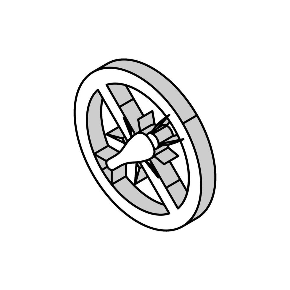 zilvervisje behandeling isometrische icoon vector illustratie